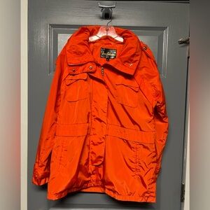 Sam Edelman field style packable rain coat. Size large zip/snap pockets!